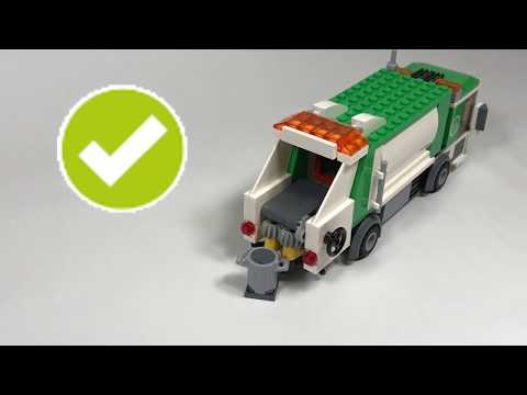 Automated garbage truck lego sale