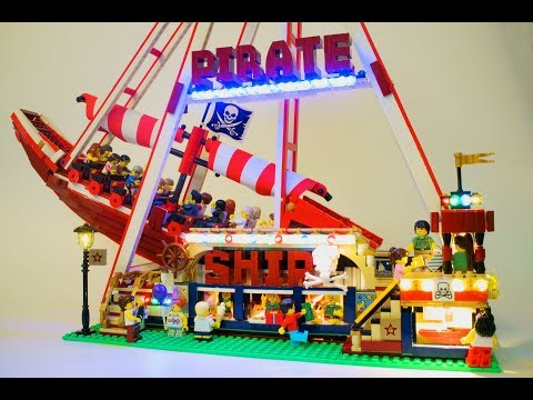 Lego pirate ship store roller coaster