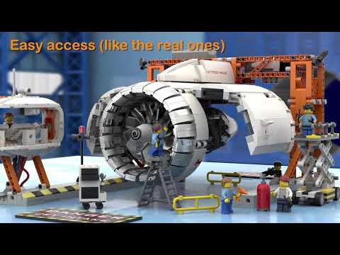 Lego sales airplane engine