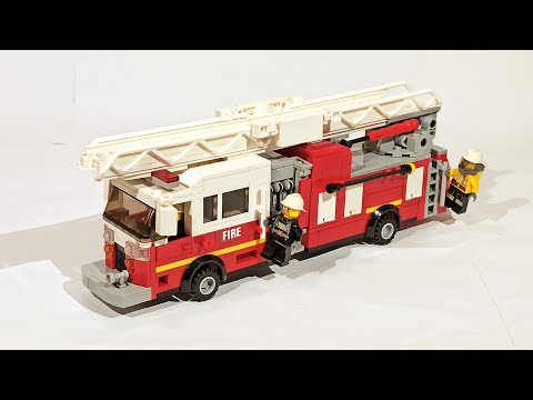 Lego fire best sale truck ladder