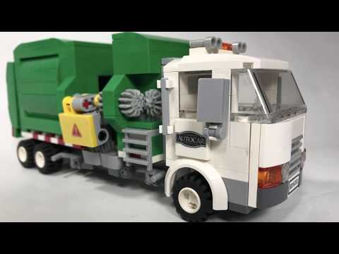 Lego automated garbage online truck