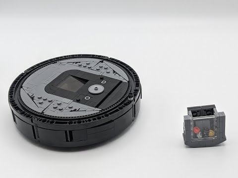 this LEGO roomba vacuum cleaner sweeps up all that untidy LEGO