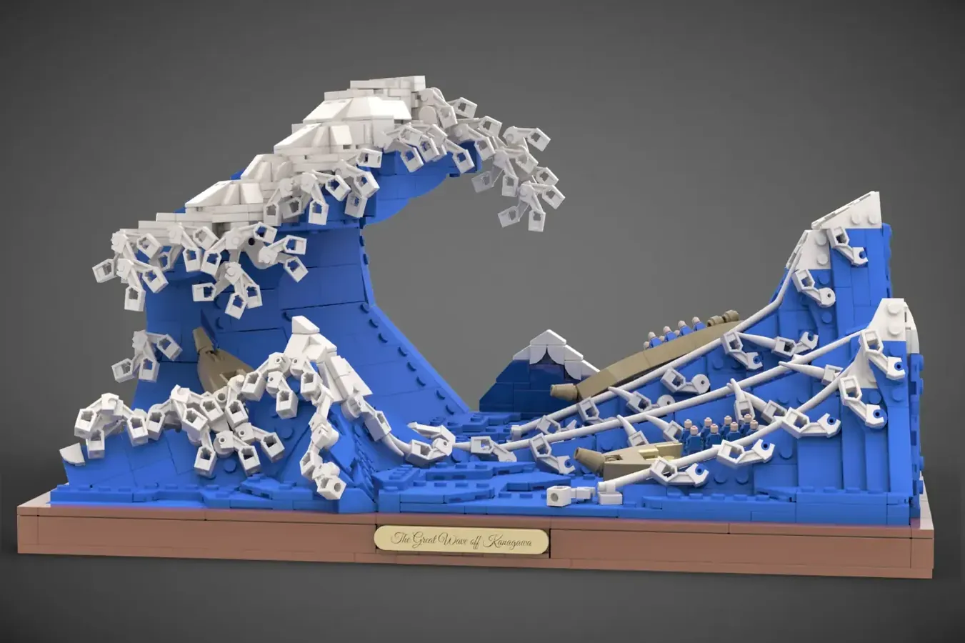 LEGO Hokusai Great Wave mosaic joining the Art theme in 2023